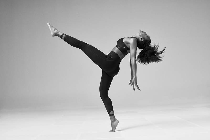 Fabletics Kelly Rowland Jaymee Mesh Long Sleeve Cropped Top Black Size  Medium